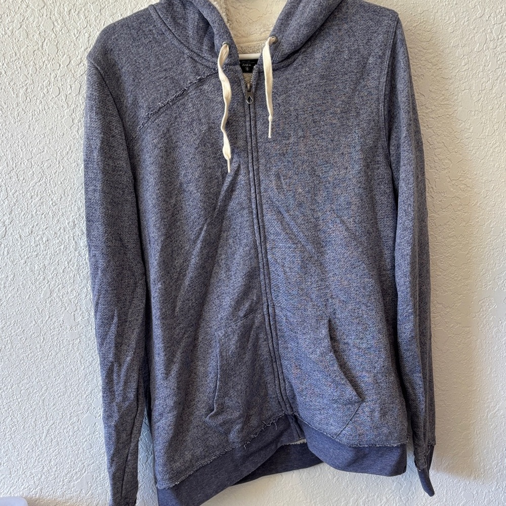 Volcom Men's Blue Zip-Up Hoodie
